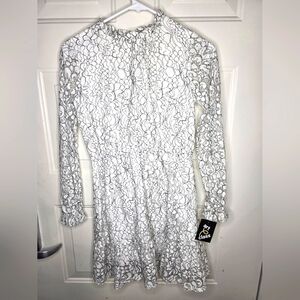 NWT Art‎ Class Girls Skater Skirt Floral Lace Dress Size 10/12 (L)